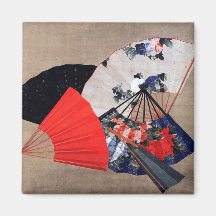 Five Fans, Hokusai Fridge Magnet