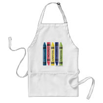 Five fat crayons apron