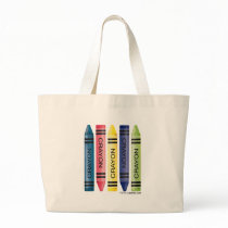 Five fat crayons canvas bags