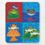 Five frogs mouse mats