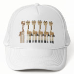 Five GIRAFFES Plus One Mesh Hats