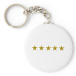 Five Golden Stars Keychains