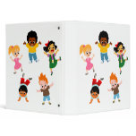 Five Kids Cartoon Avery Binder
