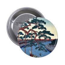 Five pines, Onagi Canal by Ando, Hiroshige Ukiyoe