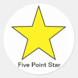 Five Point Star Sticker