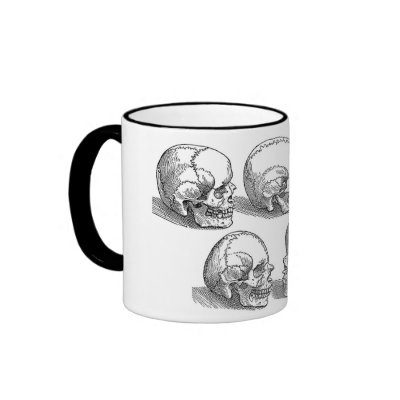 Five Skulls Mugs by VintageHolidays