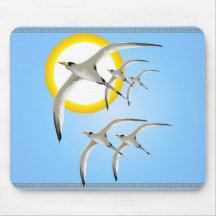 Five Tropic Birds and Sun Magnet Mousepad