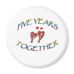 FIVE YEARS TOGETHER MAGNETS