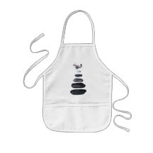 Fives stones and white orchids aprons