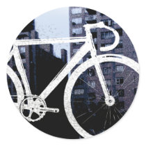 Fixed - Boston Blue Round Sticker