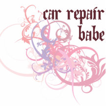 Fixing Cars Babe Photo Cut Out