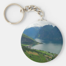 Fjord norvégien Keychain Porte-clef