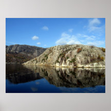 Fjord Reflections 4 Posters