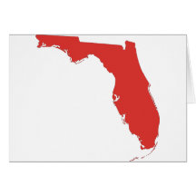 FL a RED State Greeting Card