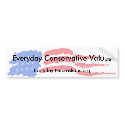 flag4, Everyday Conservative Values, Everyday N... Bumper Sticker by nlmclaughlin