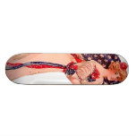 Flag 4th of July Patriotic Vintage Postcard Art Skateboard Decks