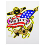 Flag Anchor Tattoo letterhead