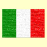 Flag and Cities of Italy posters