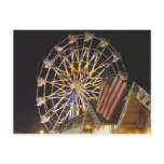 Flag and Farris Wheel at the Fair Postcard