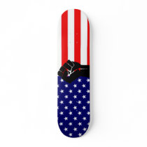 flag and fist skate board