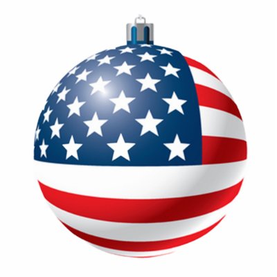 Flag bauble ornament acrylic cut out by funny_tshirt