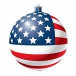 Flag bauble ornament photo sculptures