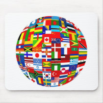 Flag Globe Mouse Mats