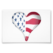 Flag Heart Photograph