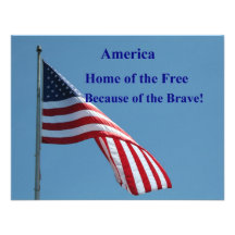 Flag, Home of the Free! Invitations