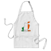 Flag in Map of Ireland Apron