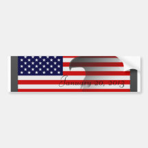 Flag-January 20, 2013 Bumper Stickers