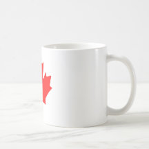 Flag maple leaf coffee mug