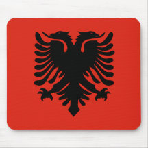 Flag of Albania Mousepads