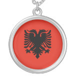 Flag of Albania Necklaces