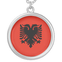 Flag of Albania Necklaces