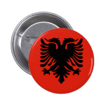 Flag of Albania Pinback Button