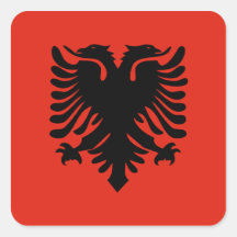 Flag of Albania Stickers