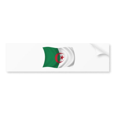 Flag of Algeria Bumper Sticker by dkessaris