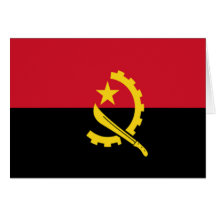 Flag of Angola Greeting Card
