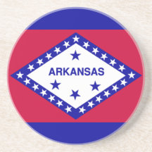Flag Of Arkansas Beverage Coaster