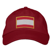 Flag of Austria Embroidered Cap Embroidered Hats
