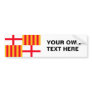 Flag of Barcelona Bumper Sticker