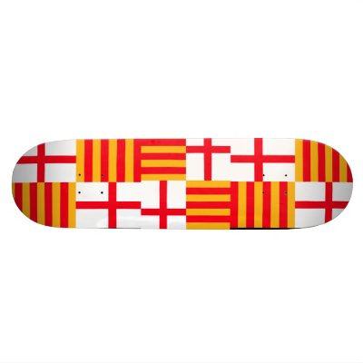 Flag of Barcelona Skateboard Decks by flagshirts