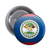Flag of Belize Pinback Buttons