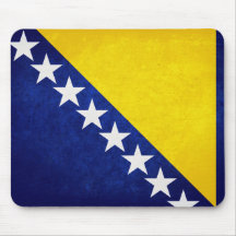 Flag of Bosnia Mouse Pads