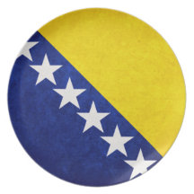 Flag of Bosnia Party Plate