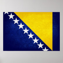 Flag of Bosnia Posters