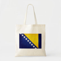 Flag of Bosnia Tote Bags