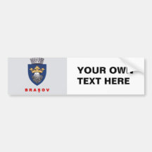 Flag of Brasov Bumper Sticker