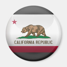 Flag of California Refrigerator Magnet
